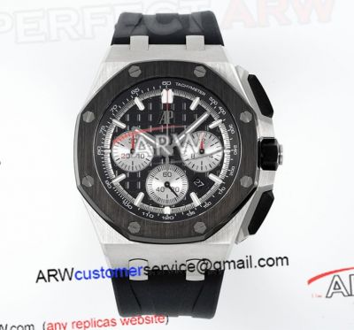 APF Audemars Piguet Royal Oak Offshore Super Clone 26420 Black Dial Stainless Steel Watch